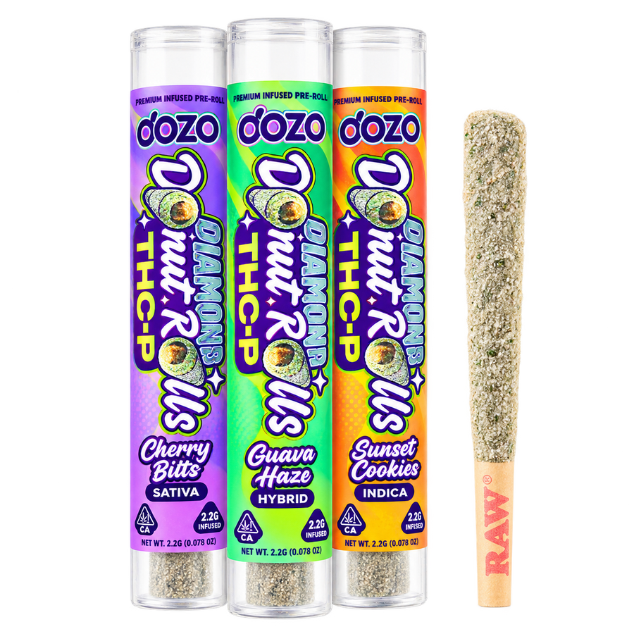 2.25 Grams Per Pre-Roll diamond donut rolls thick